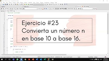 Conversión decimal a hexadecimal | C++ | CodeBlocks