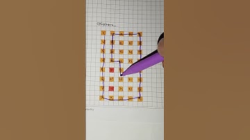 Draw A Checkered path with numbers? #shorts #art #youtubeshorts