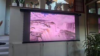 PROGRAMMING VIVID STORM PROJECTOR SCREEN TRAVEL