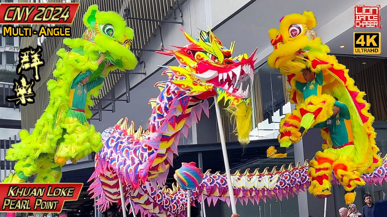 CNY 2024 - Acrobatic Lion Dance by Khuan Loke 群乐 @ Pearl Point