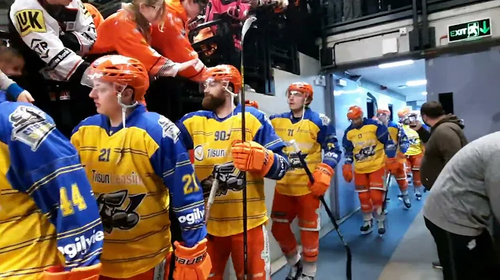 Feldner and Boruta on Sheffield ice for first game