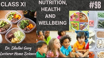 CLASS XI#HOME SCIENCE#CHAPTER -9 (PART-2) #NUTRITION, HEALTH AND WELLBEING#WITH QUIZ