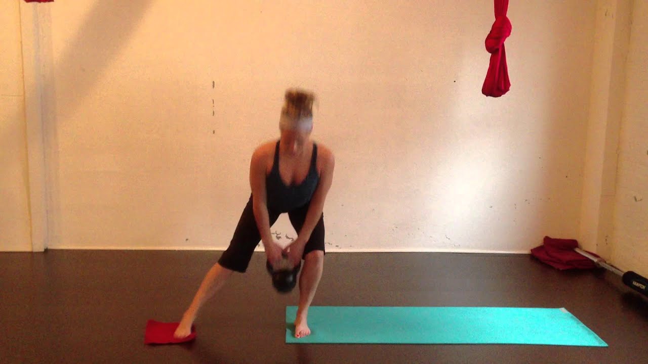 Kettlebell Slideboard Lateral Lunge boston proper