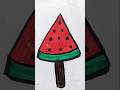 watermelon 🍉 drawing easy for kids #youtubeshorts #drawing #art #shortvideo #easy #howtodraw #kids