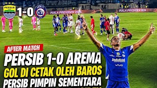 AFTER MATCH PERSIB 1-0 AREMA GOL DI CETAK OLEH BAROS || AREMANIA DAN BOBOTOH SALING BALAS CHANT 