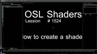 OSL Shaders - How to create a shader?