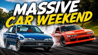 Massive Car Weekend! Bumpers and Burgers in VL and then Double Zero Drift in the S13