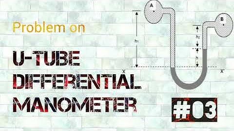 U-Tube differential manometer problem no.03|Fluid Mechanics|Hydraulics