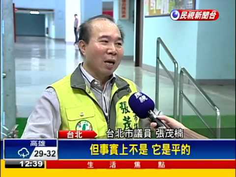 松山線施工 體育局大樓下陷50CM－民視新聞