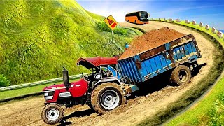 Heavy Tractor Trolley Cargo Simulator 3D - Farming Cargo Driver - Android Gameplay | PONDATI GAMER screenshot 4