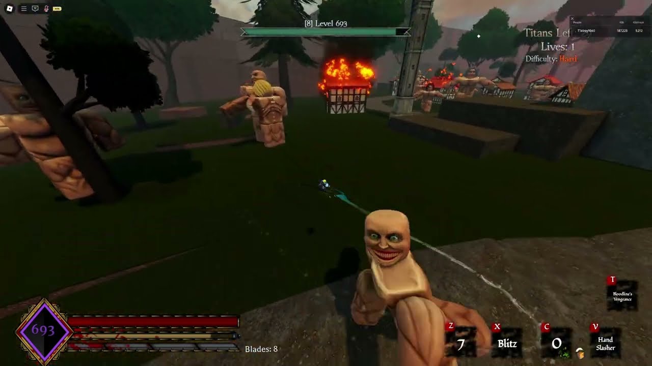 Untitled Attack On Titan | Farming Kills in Rescue Mission, 189k+ current kills