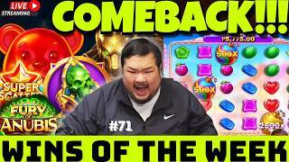 BIG BOY CHENG BIGGEST SLOT WINS OF THE WEEK#71 SWEET BONANZA 2500 SAVES THE WEEK! EPIC COMEBACK!