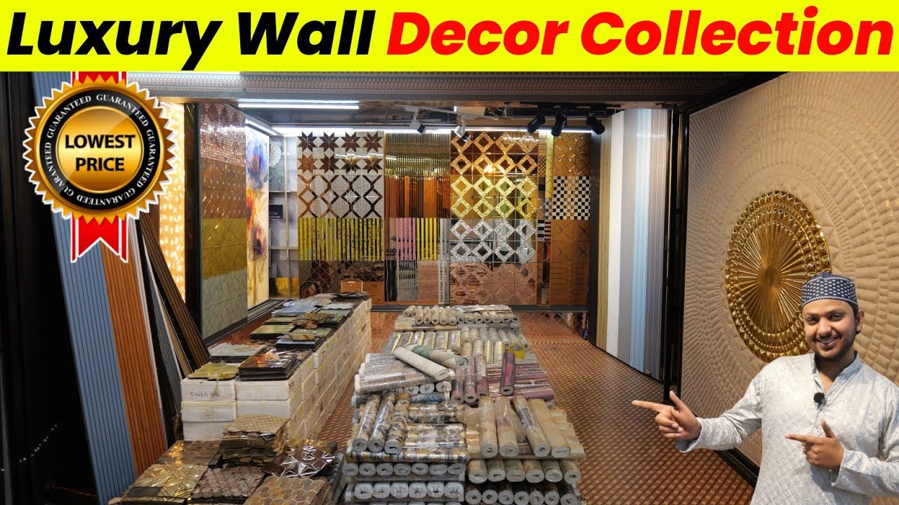 Biggest Interior Warehouse 🔥 UV Roll, Louvers, Marble Sheet, Flooring, Wallpaper at Lowest Price
