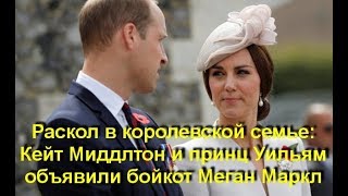 Раскол в королевской семье: Кейт Миддлтон и принц Уильям объявили бойкот Меган Маркл Раскол в королевской семье: Кейт Миддлтон и принц Уильям объявили бойкот Меган Маркл