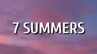 Video thumbnail of "Morgan Wallen - 7 Summers (Lyrics)"