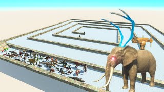 Escape From Alien Elephant - Last Survivor - Zig Zag Course | Animal Revolt Battle Simulator