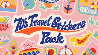 70s Travel Stickers | Wondershare Filmora Video Effect screenshot 5