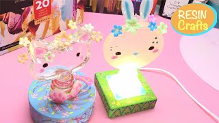 Kawaii Resin lamps- Arteza e Funshowcase collaboration- Resin art/ crafts