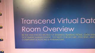 Transcend Virtual Data Room Overview
