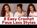 HOW TO STYLE CROCHET GODDESS FAUX LOCS/BOHOLOCS + INSTALLATION