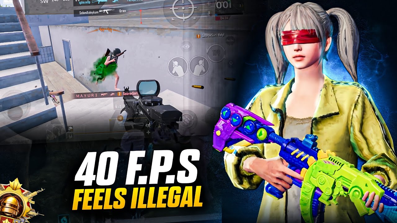 40 FPS Feels Illegal! Insane BGMI Squad Clutches Shocked Everyone! 🔥 ...