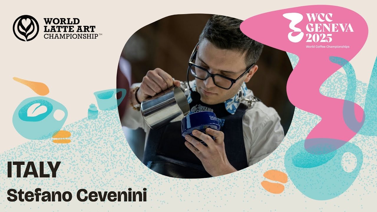 Stefano Cevenini, Italy| 2025 World Latte Art Championship | Day 2 Semi-Finals