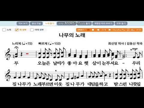 나무의 노래 위성부