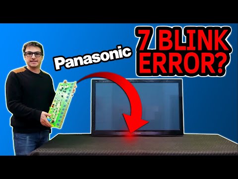 Panasonic 7 & 14 blink error code repair TC-P42S30 / TC