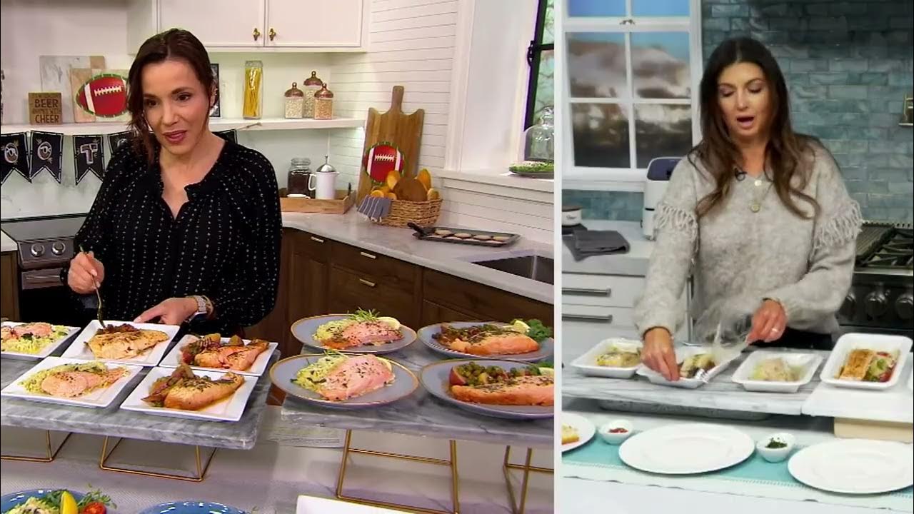 Egg Harbor (6) 10oz Atlantic Salmon Microwaveable Seafood Meals on QVC