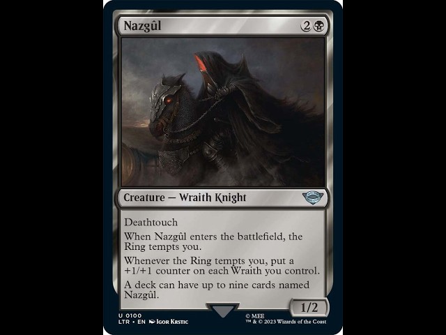 nazgul card mtg Magic The Gathering - The Lord of the Rings