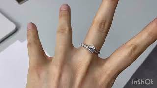 Кольцо с бриллиантом 0,82 карата