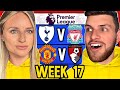 PREMIER LEAGUE WEEK 17 PREDICTIONS