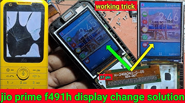 jio prime f491h display change solution | jio f491h white display solution | itel display fix