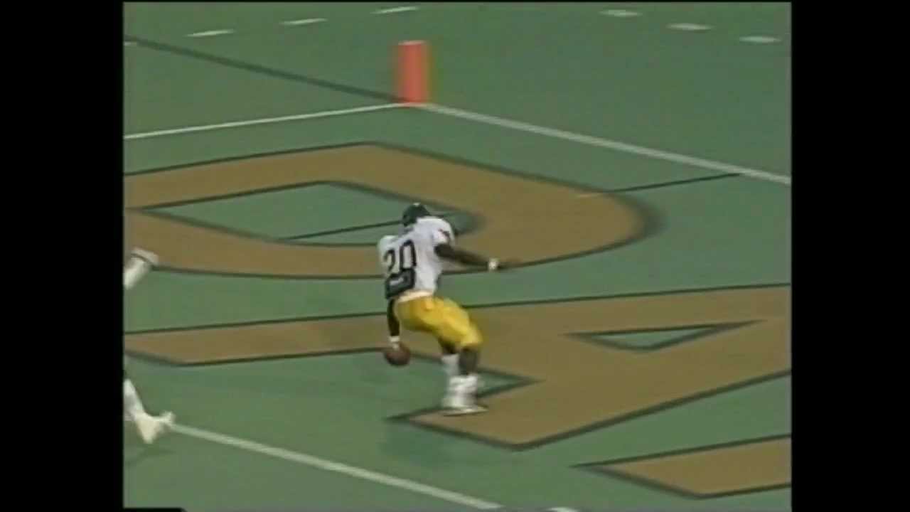 Amos Zereoue TD Run First Collegiate Carry Against Pitt 1996