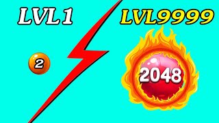 2048 Balls 3D - Gameplay - Levels 1-9999 - World Record screenshot 3