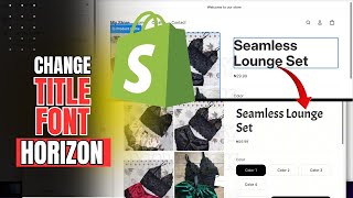 Change Product TITLE Font Shopify HORIZON Theme (Best Working Method)