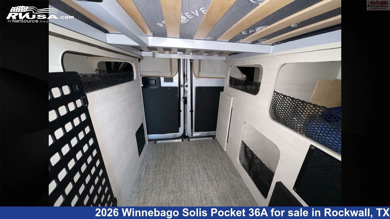 Magnificent 2026 Winnebago Solis Pocket Class B RV For Sale in Rockwall, TX | RVUSA.com