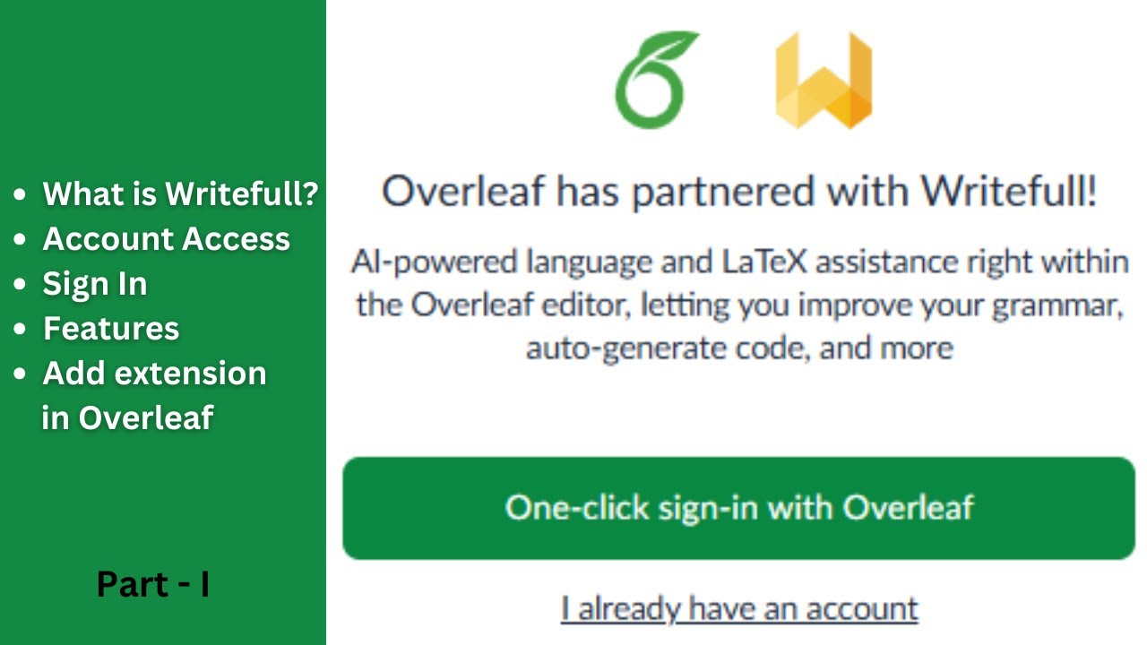 How to add Writefull extension in Overleaf | LATEX | Part 1 - YouTube