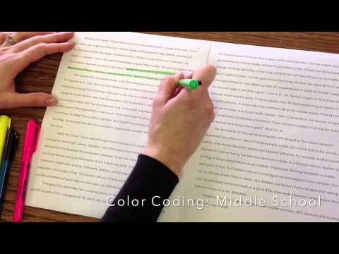 MS Essay Color Coding - YouTube
