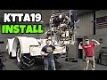 Dropping The MASSIVE Engine &amp; Transmission In The BIG BUD!! Will They Fit?