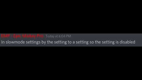 How to discord slowmode disable