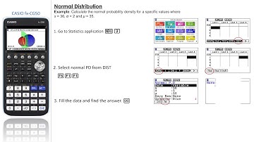 Normal Distribution by CASIO fx-CG50