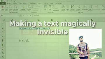 Invisible text in Excel 2007 hindi