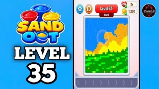 Sand Out Color Puzzle Level 35 Walkthrough Solution