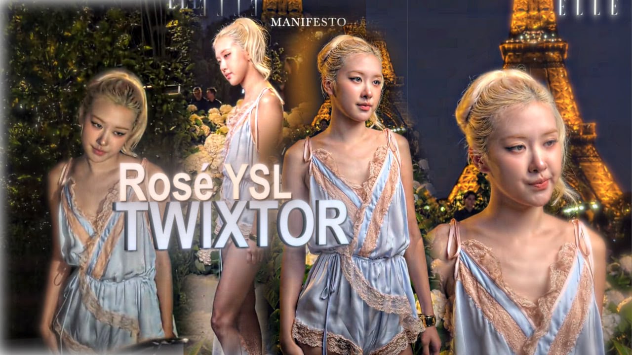 BLACKPINK ROSÉ  YSL PARIS FASHION SHOW SMOOTH TWIXTOR 4K/ ROSE AT YSL FASHION SHOW IN PARIS TWIXTOR