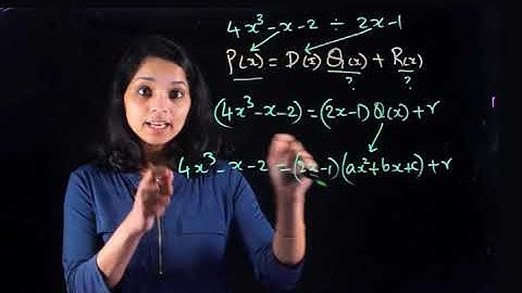 Polynomial division Equating coefficients