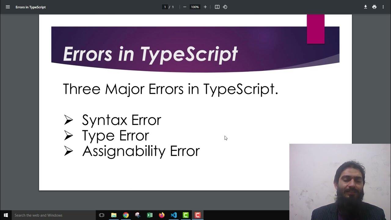 #typescript, #class 3, #errors in Typescript, #syntax Error, #type ...