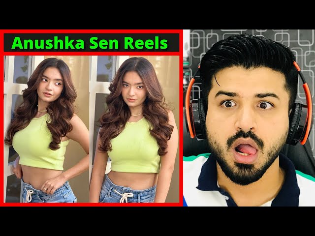 Sne Xxx - Pakistani React on Anushka Sen Viral Reels Videos | Indian Actress |  Reaction Vlogger - YouTube