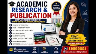 Complete Research &amp; Publication Support | Thesis Writing, Data Analysis &amp; Journal Publication