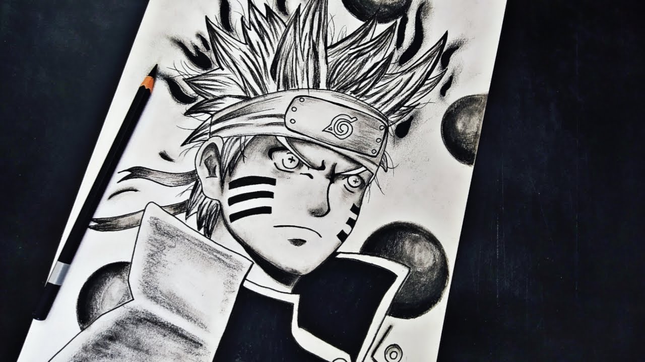 Here's my 3D Naruto drawing. Following are the steps for drawing ithope  you enjoy it..